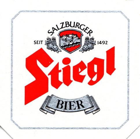 salzburg s-a stiegl entdecken 1-8a (8eck180-stiegl bier-schwarzsilberrot)